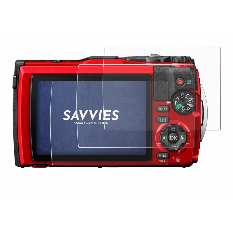 Savvies 6 Pack Screen Protector compatible with Olympus Tough TG-6