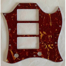 No Brand New Fits Gibson SG Standard Style 3 Pickup Guitar Pickguard,4 Ply Red Tortoise