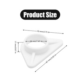 6 Pcs Kitchen Tap Reinforcement Brace Sturdy Triangle Stabilization Plate for Faucets, Diameter 36 mm Inner Bore to Reduce Wobbling Accessories for Sink Faucets