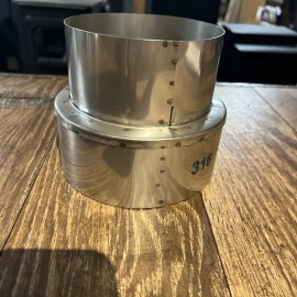 6” To 5” Stainless Steel Stove Pipe Reducer/increaser 316SS Welded