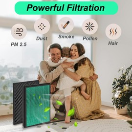 Prestivair Model SPA-550A and SPA-625A Filter Replacement Compatible with Rabbit Air BioGS 2.0 Replacement Kit, 2+2 Set