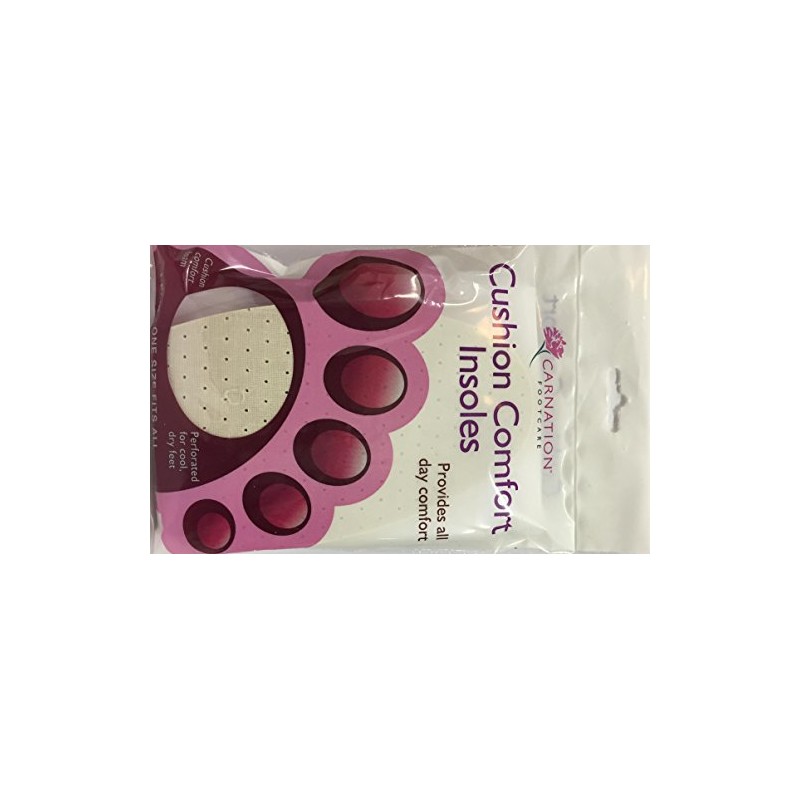 THREE PACKS of Carnation Cushion Comfort Insoles - Pair