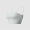 JAJU Women's Cotton Modal Tube Crop Bra_Mint Grey