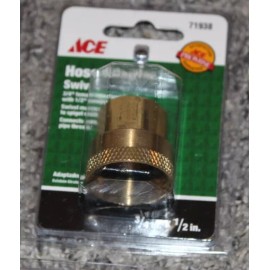 ACE LOT OF 5 ACE Hose Adapter Swivel  71938  3/4 Inch X 1/2 inch.
