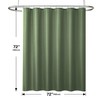 Lameirose 3 in 1 Shower Curtain Set, Green Shower Curtain