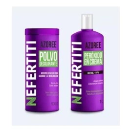 Nefertiti Polvo Decolorante Azul Nefertiti 600gr + Peroxido 30vol 1 L