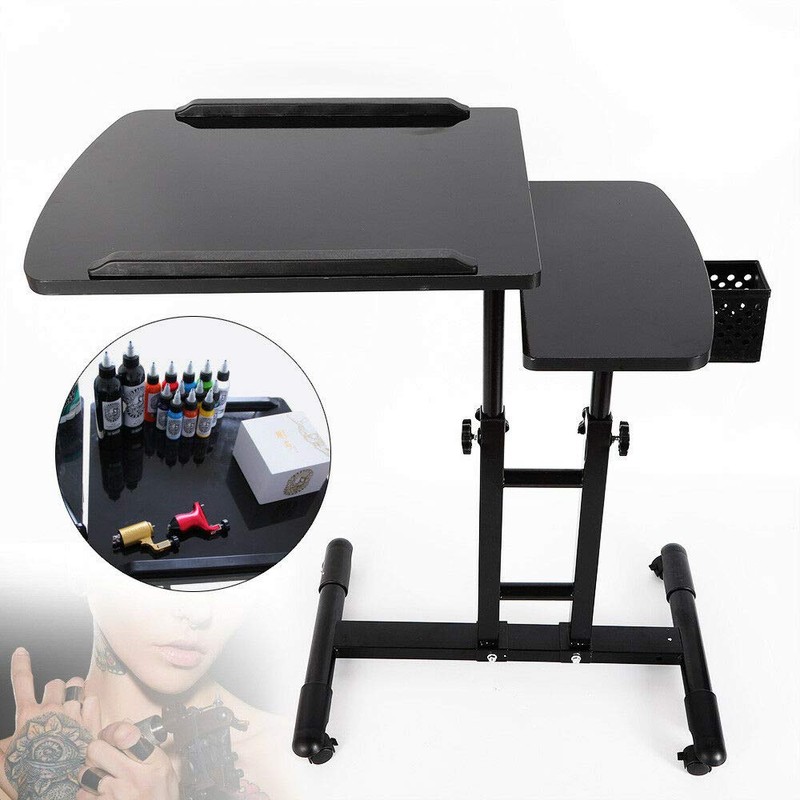 FIKNEE Mobile Tattoo Workstation, Adjustable Trolley Tattoo Machine Work Station
