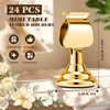 24 Pcs Gold Number Table Clips, 1.7 inch Metallic Gold