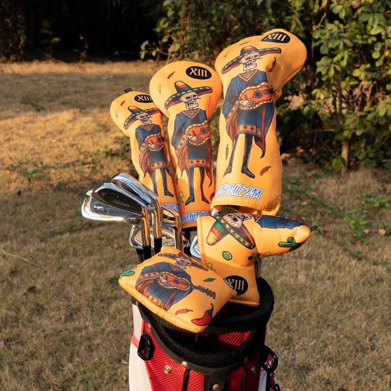 Golf Head Covers Mexico Style, Golf Putter Covers, Driver Cover