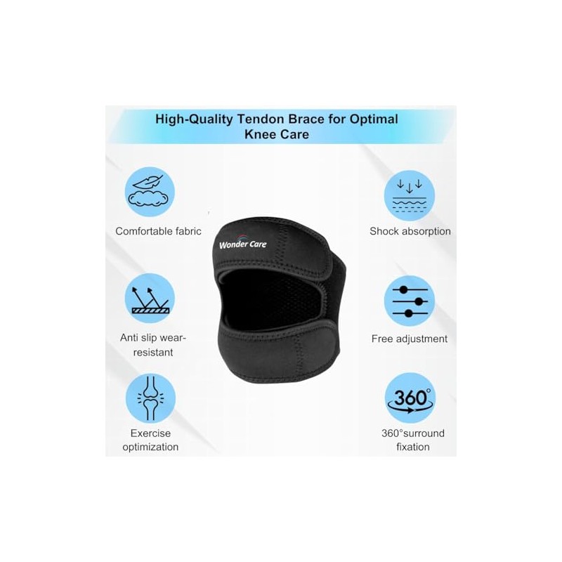 Wonder Care Adjustable Knee Brace for Knee Pain, Patella Knee