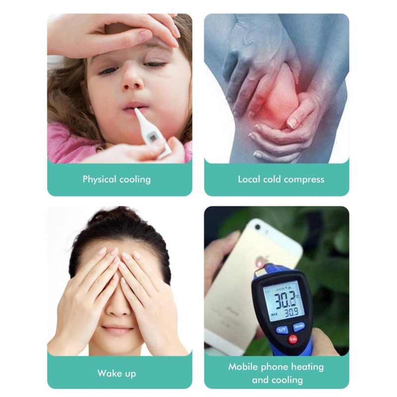 Portable Ice Pack PCM Gel Physical Cooling Pad Multifunctional Cooling