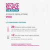 RESTASE | Strisce Depilatorie Viso, 20 pz + 2 Salviette,