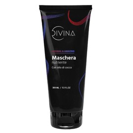 Pflegende Maske mit Kokosnussöl für gewelltes, lockiges, supergelocktes und Afro-Haar Natural&Amazing von DIVINA BLK (300ml)