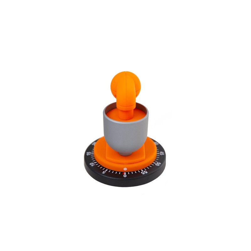 Bengt Ek Kitchen Timer, Orange, 7.5 x 7.5 x 8.5