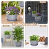 WSMKSZ 12 Inch Wide Water Ripples Flower Pots for Indoor