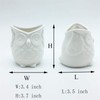 Ceramic Owl Succulent Planter Pot with Drainage Tray, Cute Animal