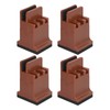 4pcs Adjustable Furniture Risers with Screw Clamp Rubber Bed Couch