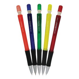 ZOFAX 5 x 0.7mm HB Mechanical Pencils With Rubber Tip Assorted Colours Smooth Writing