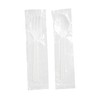 Concession Essentials Medium Weight Individually Wrapped Plastic Spoons Great for