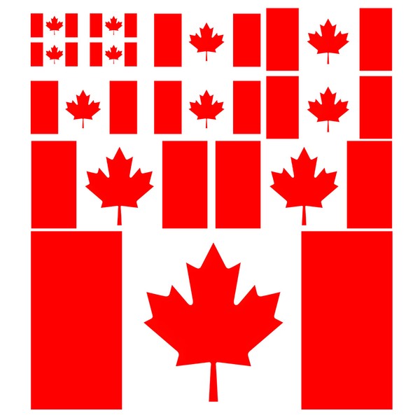 Canada Flag Sticker, Canada Day Decorations, Maple Leaf Canada Stickers