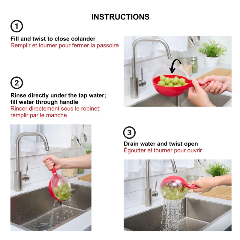 Starfrit Berry Colander - 1 Cup - Smart Twist Design