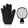 Curling Sponge Glove with Hair Twist Comb for Natural Curls