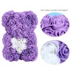 Beautiful Unique Bear Shape Simulation Flower Artificial Rose Decor Gift