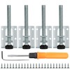 Wukemaoyi Adjustable Leveling Feet, 4 PcsAdjustable Furniture Legs, Furniture Levelers,