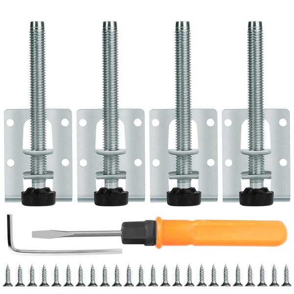 Wukemaoyi Adjustable Leveling Feet, 4 PcsAdjustable Furniture Legs, Furniture Levelers,
