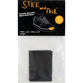 Stick and Flick Patches - Black - Leather - Skate Shoe Repair Stick & Flick