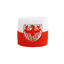 Flaggenfritze Sweatband with Italian Flag Design South Tyrol, Set of 2 + Free Sticker