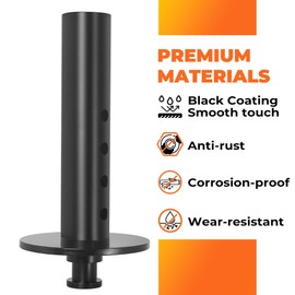Sidasu 5th Wheel to Gooseneck Adapter,30,000lbs Large Load Capacity Gooseneck Coupler,Ideal for Semi-Tractors and Pickup Trucks with 4" Round Tube,Black Powder Coated Fifth Wheel Adapter