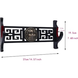 Z-fiber Katana Sword Holder Wall Mount 1-Tier Kirin Velvet Padded Katana Holder Samurai Sword Display Rack Wall Lightsaber Wakizashi Sword Stand Display Hanger