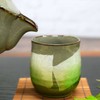 Kutani Ware Yunomi Ginai (Green), Ceramic, Japanese Tableware, Tea Bowl,