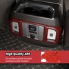 JeCar 16pcs Full Set Red Carbon Fiber Interior Trim Kit