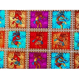 'NUGGLEBUDDY Microwavable Moist Heat & Aromatherapy Organic Rice Pack. Whimsical Southwestern Kokopelli Fabric. SWEET LAVENDER Aromatherapy!