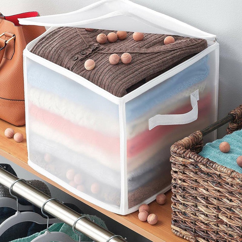 128 Pack, Natural Fresh Cedar Balls for Clothes Storage and