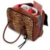 Badgley Mischka Women's Leopard Travel Tote Weekender Duffle Bag