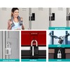 ZHEGE Locker Padlocks with Code, 4 Digit Combination Padlock for