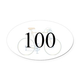 CafePress Century Ride Oval Car Magnet, Euro Oval Bumper Magnet