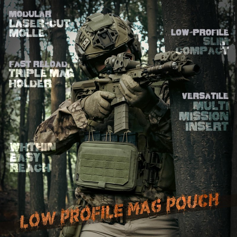 WYNEX Tactical Molle Admin Pouch of Kangaroo Style, Modular EDC