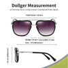 Dollger Oversized Square Sunglasses for Men Women Pilot Shades Gold