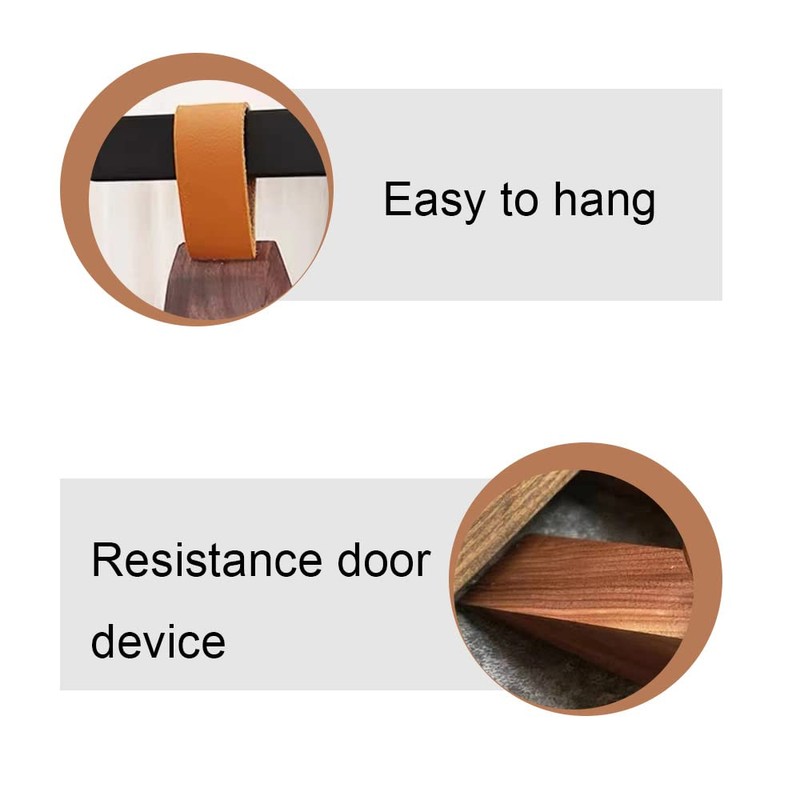 SuKeYuan 1 Pcs Door Stopper Non-Slip Wooden Door Wedge Wedges
