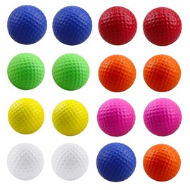 Wanfoou Foam Golf Balls - 16 Pack 42mm Practice Balls for Indoor or Outdoor Sports, Soft Golf Balls