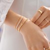 BaubleBar Script Bride Pisa Stretch Bracelet - 14kt Gold-Plated Beaded