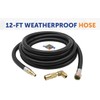 Flame King Propane 12ft RV Quick Connect Hose Adapter for