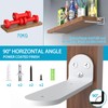 WELDUN 2 x Shelf Brackets, Shelf Brackets, 20 cm, Heavy