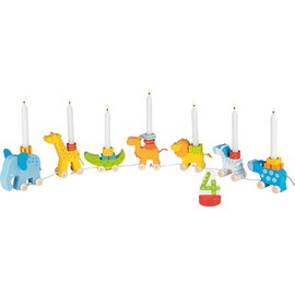 goki 60726 Caravana de Cumpleaños Remote Controlled Vehicle, Multi-Colour, Length: 70 cm