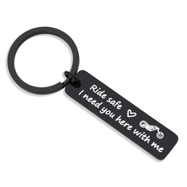 Cycling Lover's Keychain Vitality Bicycle Key Chain Upscale Lucky Key Ring Active Bike Key Chain Bicycle Race Souvenir (Ride safe motocycle)