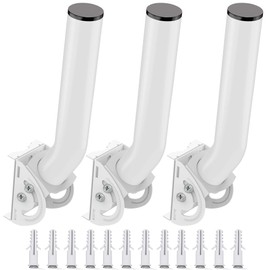 Universal Wireless Bridge Bracket Mount - 13" Universal Pole Wall-Mounted J Mounting Bracket for Wireless Bridge,TV Antennas,WiFi Extender,AP,Starlink,Outdoor Access Point CPE (3-Pack)